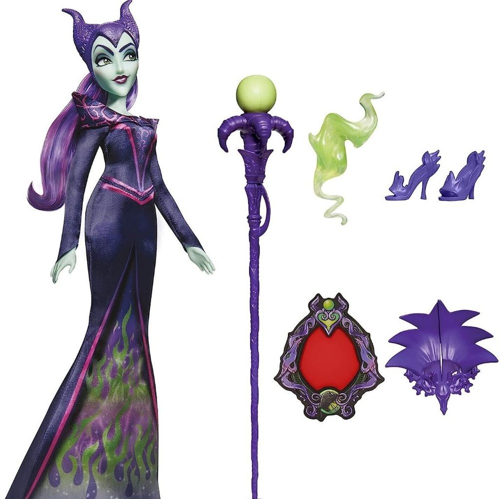 Disney Villains Maleficent Fashion Doll, Accessories and Removable Clothes